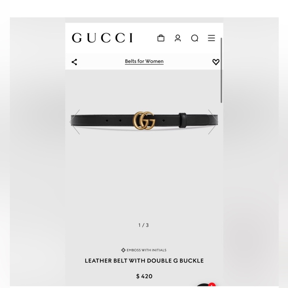 Women’s Gucci belt